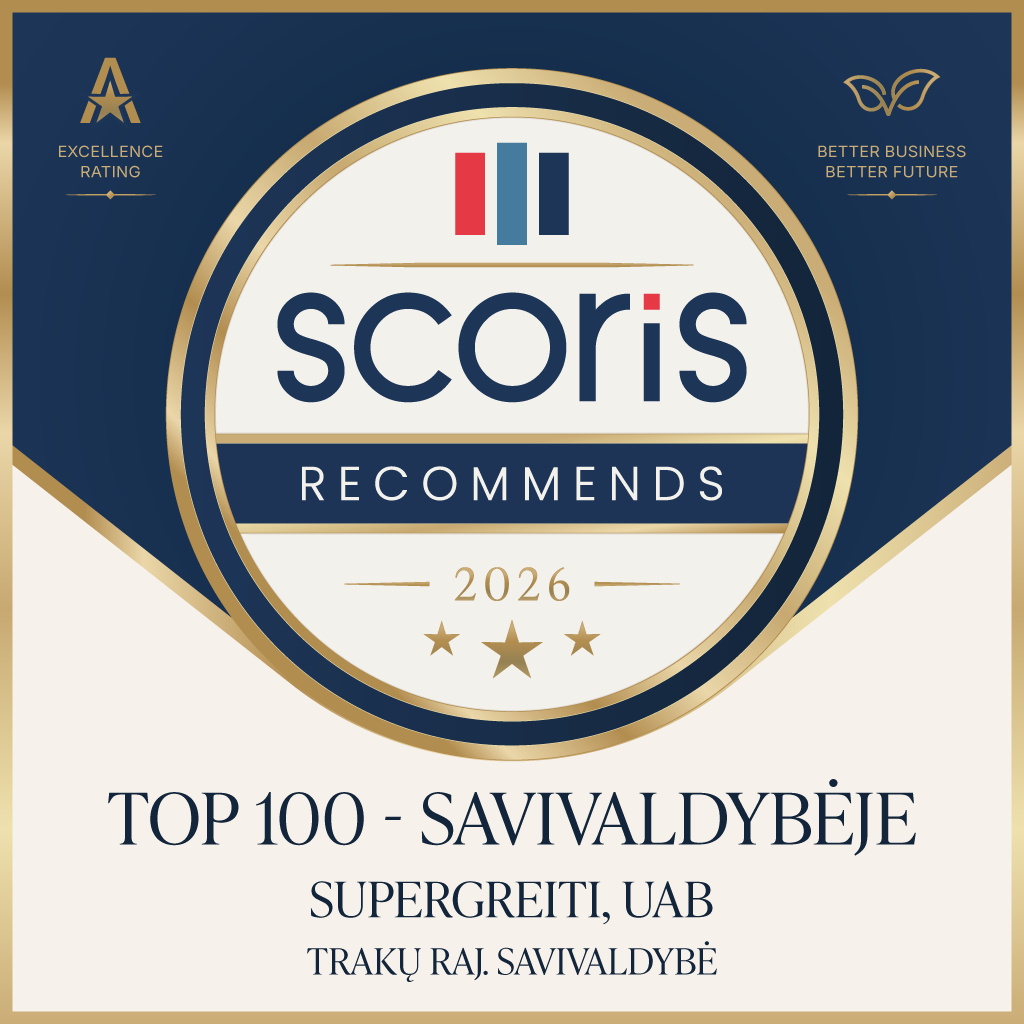 Scoris recommends 2026 — TOP 100 savivaldybėje